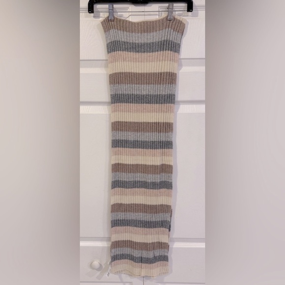 Gap Long Earth Tone Stripe 78" Long Scarf - Picture 1 of 7